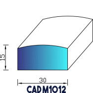 Profil Mousse EPDM CAD M1012