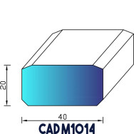 Profil Mousse EPDM CAD M1014 - Au mètre