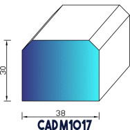 Profil Mousse EPDM CAD M1017 - Au mètre