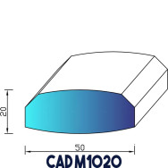 Profil Mousse EPDM CAD M1020