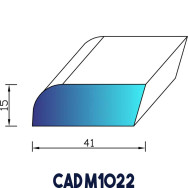 Profil Mousse EPDM CAD M1022