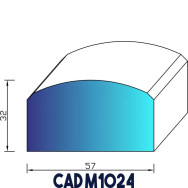 Profil Mousse EPDM CAD M1024