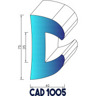 Profil Liston CAD 1005 Joint EPDM - Au mètre