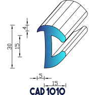 Profil Liston CAD 1010 Joint EPDM - Au mètre