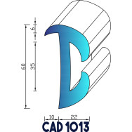 Profil Liston CAD 1013  Joint EPDM - Au mètre