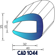 Profil Liston pour Jupe de coque CAD 1044 - Au mètre