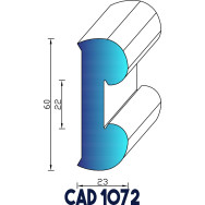 Profil Liston CAD 1072 Joint EPDM