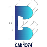 Profil Liston CAD 1074 Joint EPDM