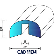 Profil Liston CAD 1104 Joint EPDM