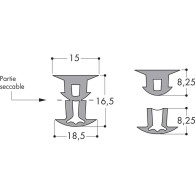 Joint Queue de Sapin en Silicone QSP SIL 9/12