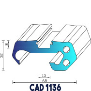 Profil Liston CAD 1136 Joint EPDM