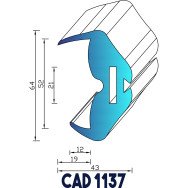 Profil Liston CAD 1137 Joint EPDM