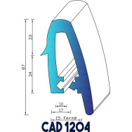 Profil Liston CAD 1204 Joint EPDM