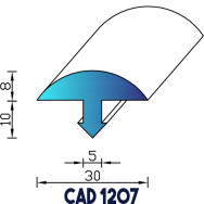 Profil Liston CAD 1207 Joint EPDM