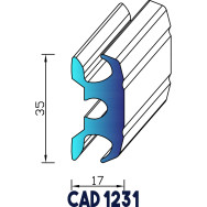 Profil Galon pour Liston CAD 1231 - Au mètre