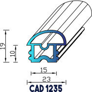 Profil Étanchéité Fenêtre CAD 1235