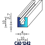 Profil Étanchéité Fenêtre CAD 1242