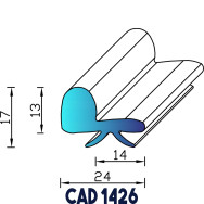 Profil Industrie CAD 1426 EPDM