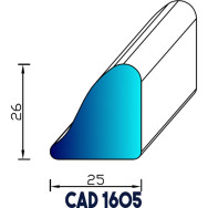 Profil Industrie CAD 1605 EPDM