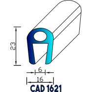 Profil Liston CAD 1621 Joint EPDM
