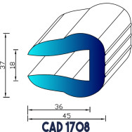 Profil Liston pour Jupe de coque CAD 1708