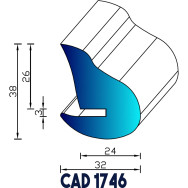 Profil Liston CAD 1746 Joint EPDM