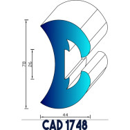 Profil Liston CAD 1748 Joint EPDM