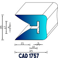 Profil Liston CAD 1757 Joint EPDM