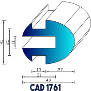 Profil Liston CAD 1761 EPDM