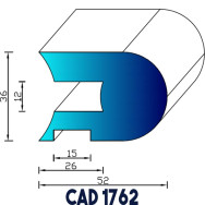 Profil Liston CAD 1762 Joint EPDM