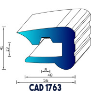 Profil Liston CAD 1763 Joint EPDM