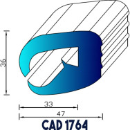 Profil Liston CAD 1764 Joint EPDM