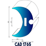 Profil Liston CAD 1765 Joint EPDM