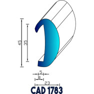 Profil Liston CAD 1783 Joint EPDM