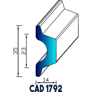 Profil Galon pour Liston CAD 1792 EPDM