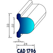 Profil Galon pour Liston CAD 1796
