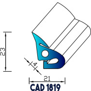 Profil Industrie CAD 1819 EPDM - Au mètre