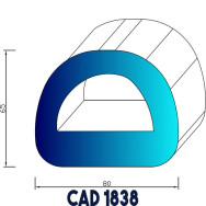Profil Industrie CAD 1838 EPDM