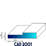 Profil Industrie CAD 2001 NBR - Au mètre