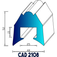 Profil Liston CAD 2108 EPDM