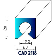 Profil Industrie CAD 2118 EPDM