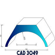 Profil Liston CAD 3049 EPDM