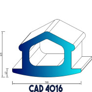 Profil Industrie CAD 4016 EPDM