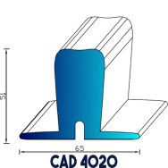 Profil Industrie CAD 4020 EPDM