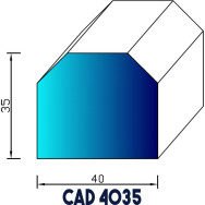 Profil Industrie CAD 4035 EPDM