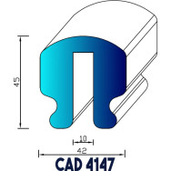 Profil Liston CAD 4147 EPDM