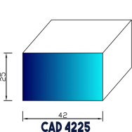 Profil Industrie CAD 4225 EPDM - Au mètre