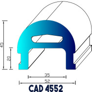 Profil Liston CAD 4552 EPDM