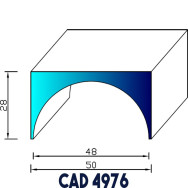 Profil Liston CAD 4976 EPDM
