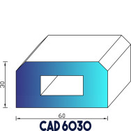 Profil Industrie CAD 6030 EPDM